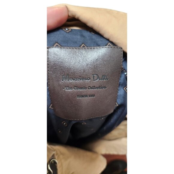 Massimo Dutti Women’s Trench Coat With Belt Brown Size M - Picture 13 of 16